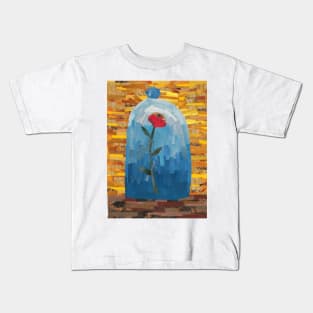 Enchanted Rose Collage Kids T-Shirt